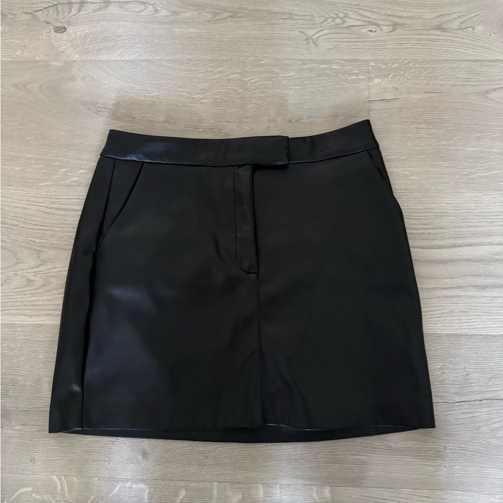 Dynamite Black faux leather Mini Skirt